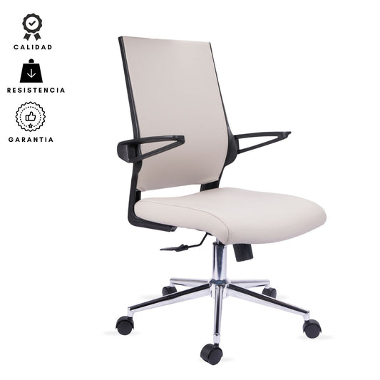 Silla De Oficina Vizza Brazo Abatible Gerente 103X63X52 Gris