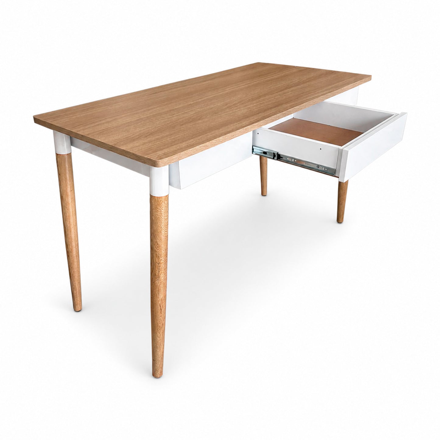 Escritorio Para Pc O Estudio White Madera 73X120X60