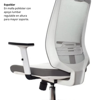Silla Presidencial Perla 120X48X51 Blanco