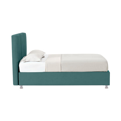 Base Cama Con Espaldar Doble Pretty  Verde
