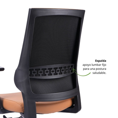 Silla De Oficina Vizza Gerente 103X63X52 Café
