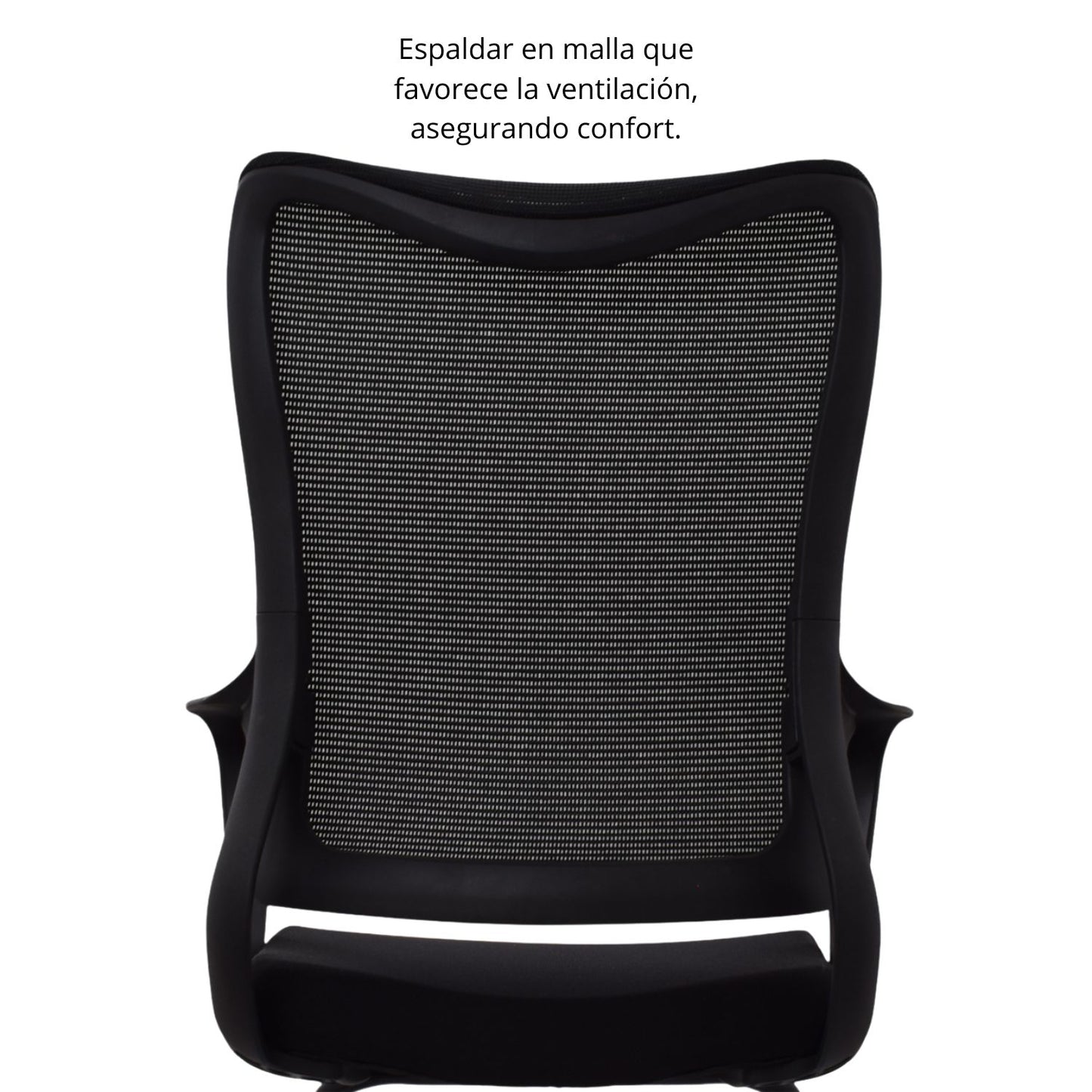 Silla De Oficina Slim Interlocutora Gerente 102X49X52 Negra