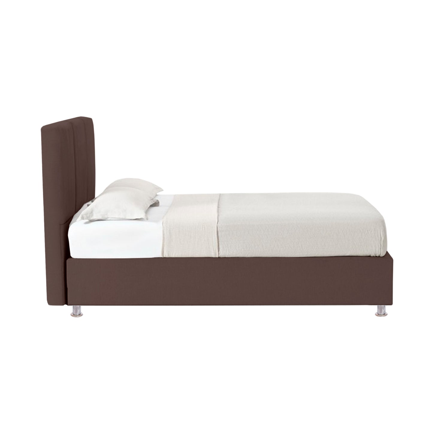 Base Cama Con Espaldar Queen Pretty  Cafe