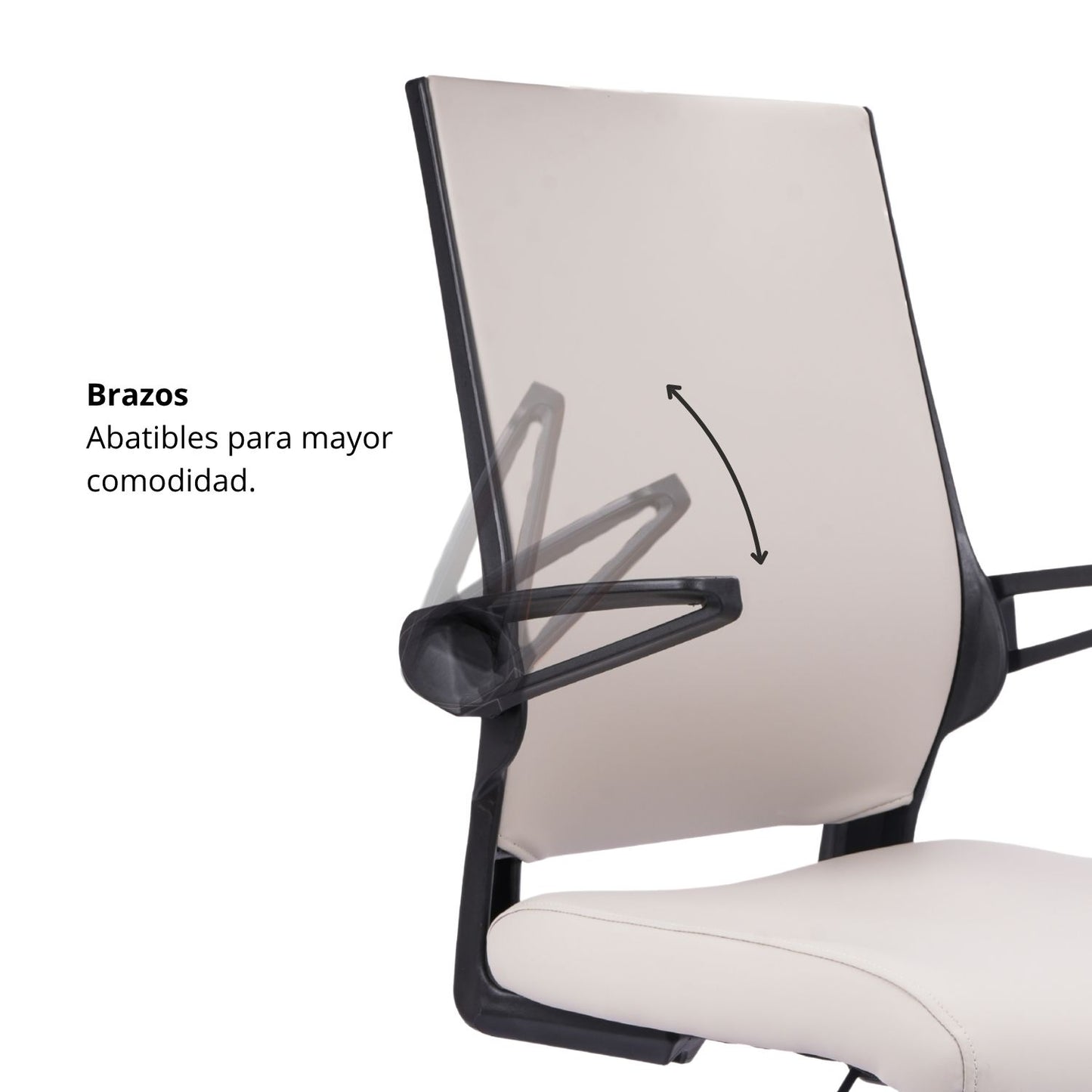 Silla De Oficina Vizza Brazo Abatible Gerente 103X63X52 Gris