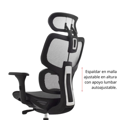 Silla De Oficina Emy 115X66X70 Negra