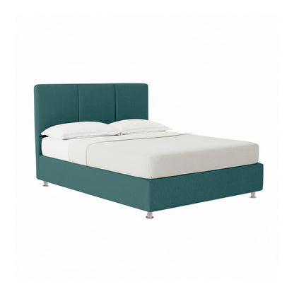 Base Cama Con Espaldar Queen Pretty  Verde