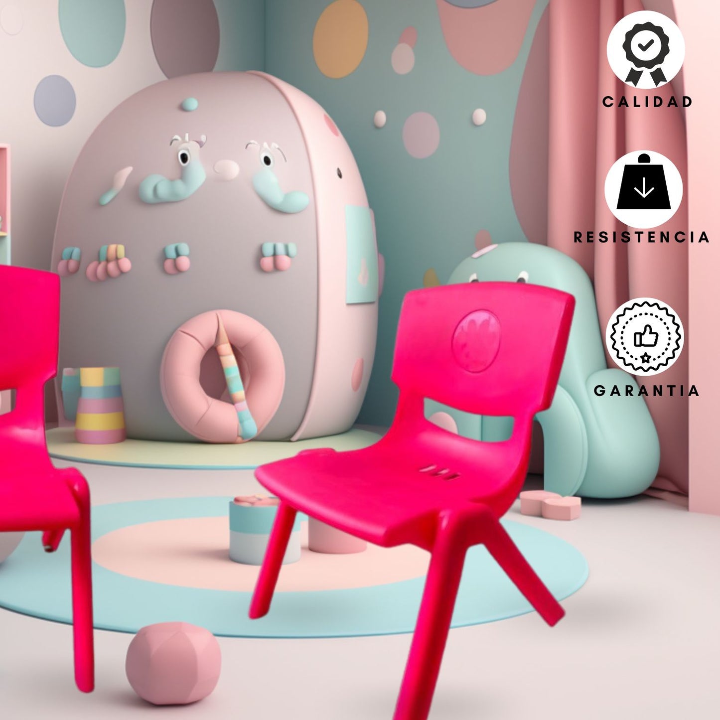 Silla Infantil Toby  rosado