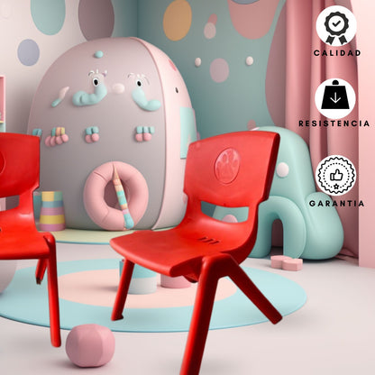 Silla Infantil Toby 51x35x40 rojo