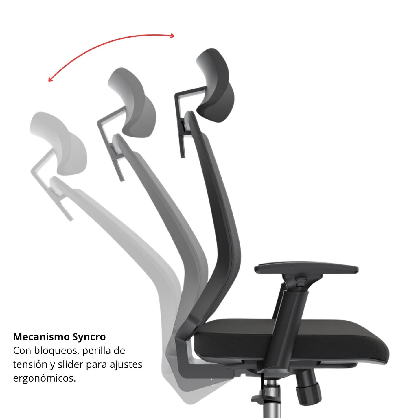 Silla Presidencial Perla 120X48X51 Negro