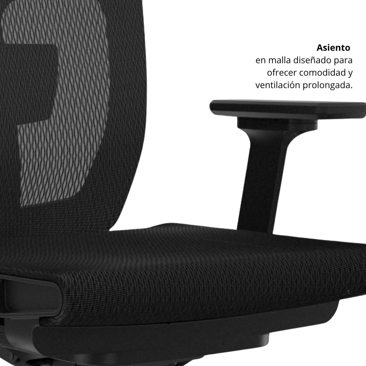 Silla De Oficina Lyd Presidente 113X47X51 Negra