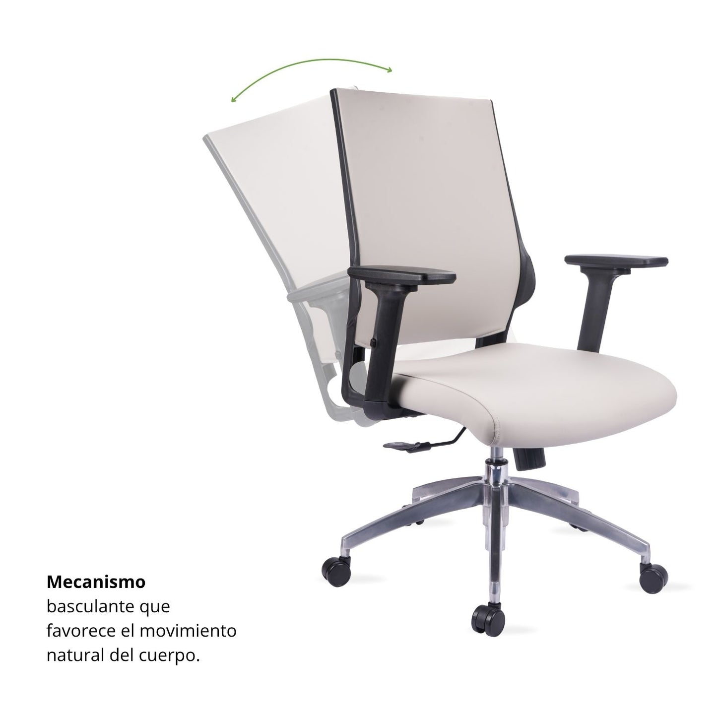 Silla De Oficina Vizza Gerente 103X63X52 Gris