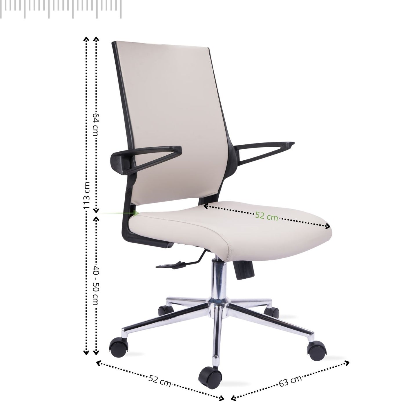 Silla De Oficina Vizza Brazo Abatible Gerente 103X63X52 Gris