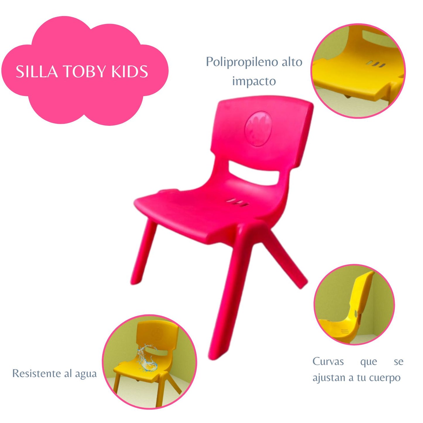 Silla Infantil Toby  rosado