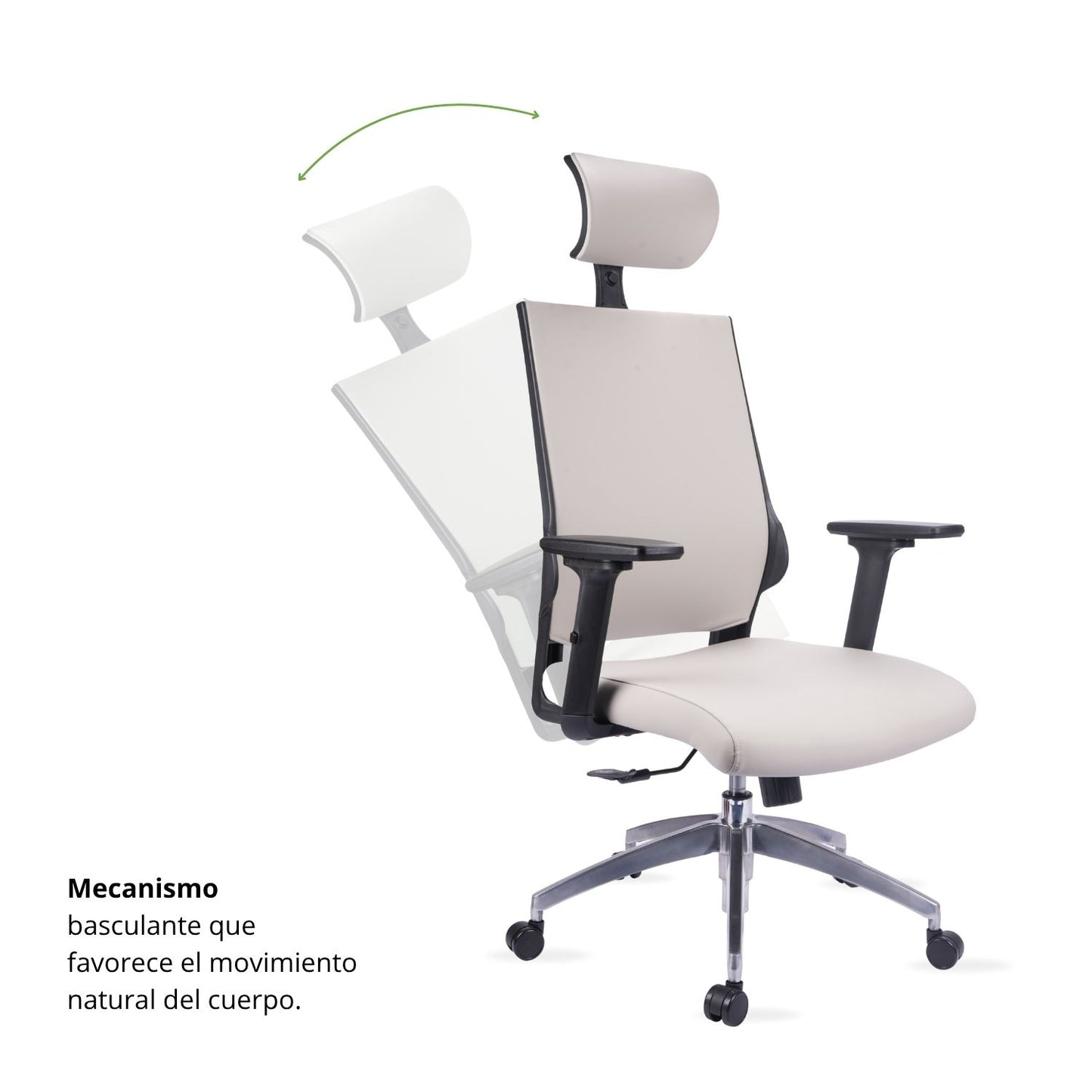 Silla De Oficina Vizza Presidente 128X63X52 Gris
