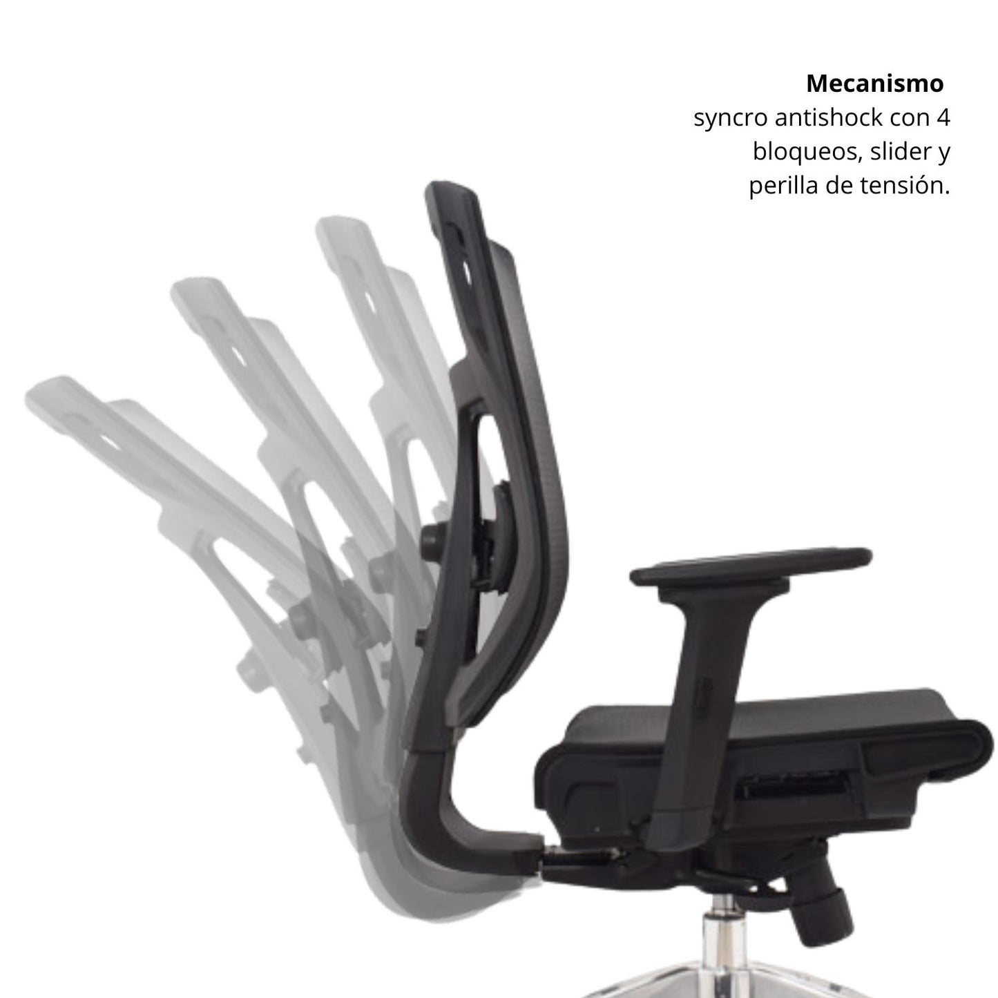 Silla De Oficina Lyd Gerente 113X47X51 Negra