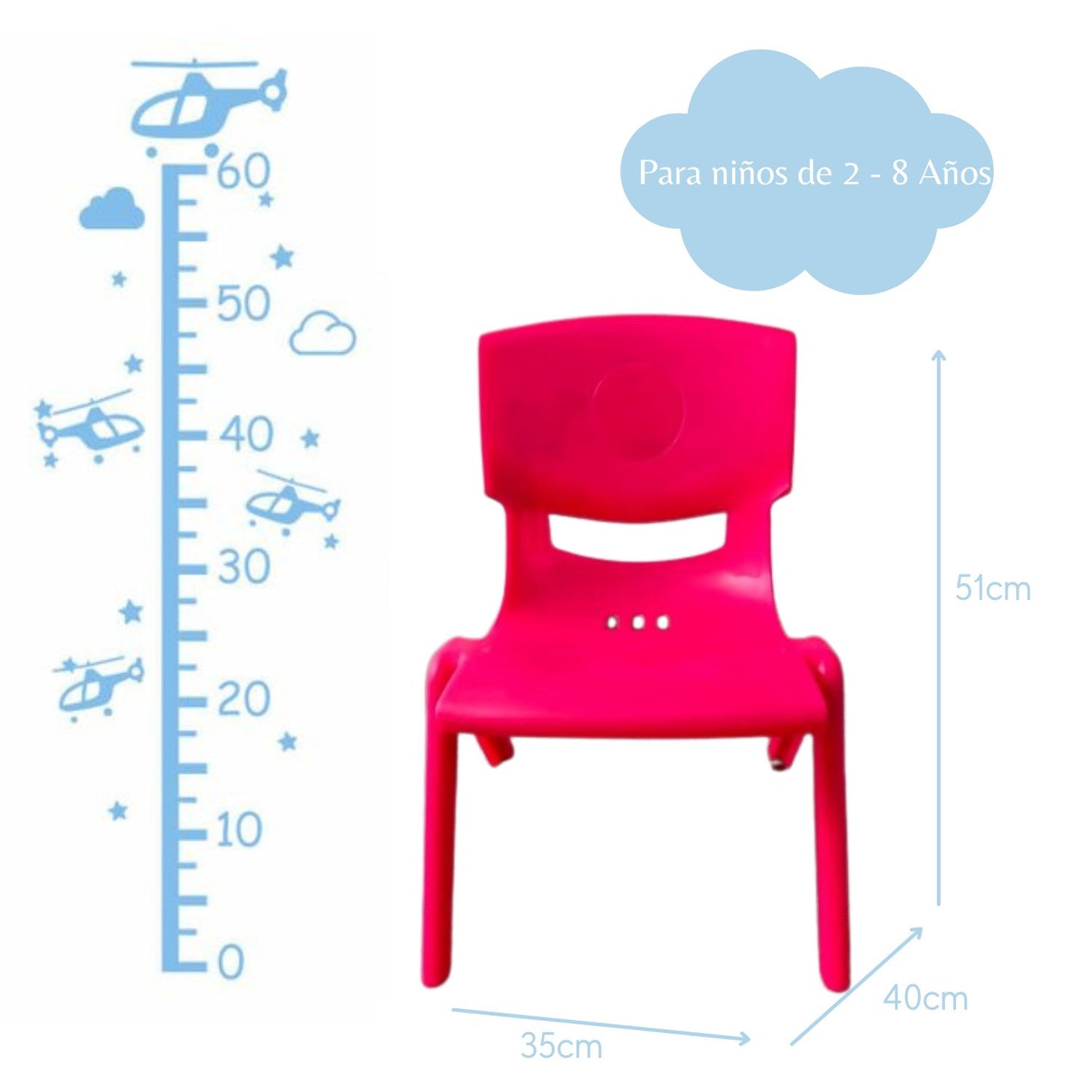 Silla Infantil Toby  rosado