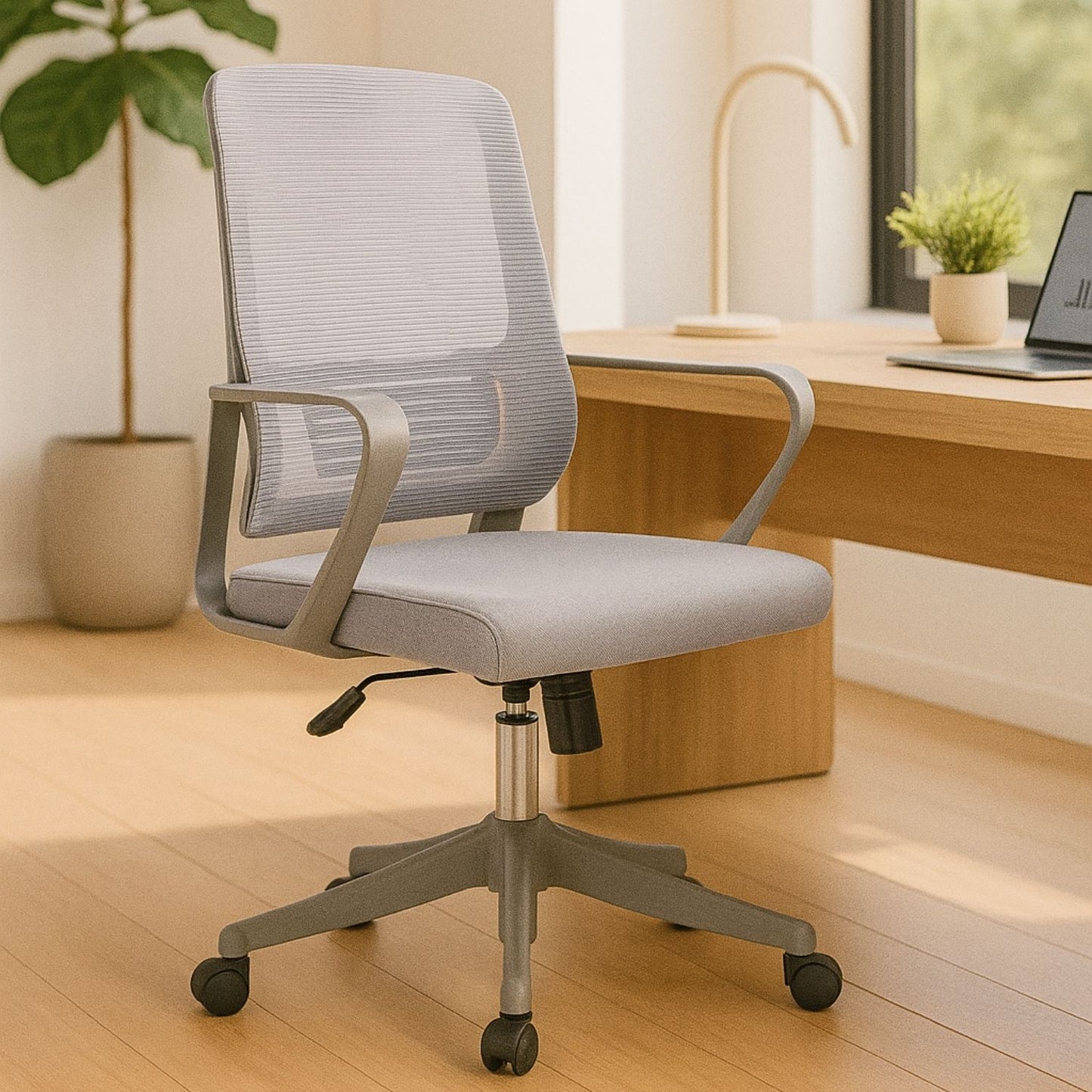 Silla De Oficina Karlo Gerente 100X60X50 Gris