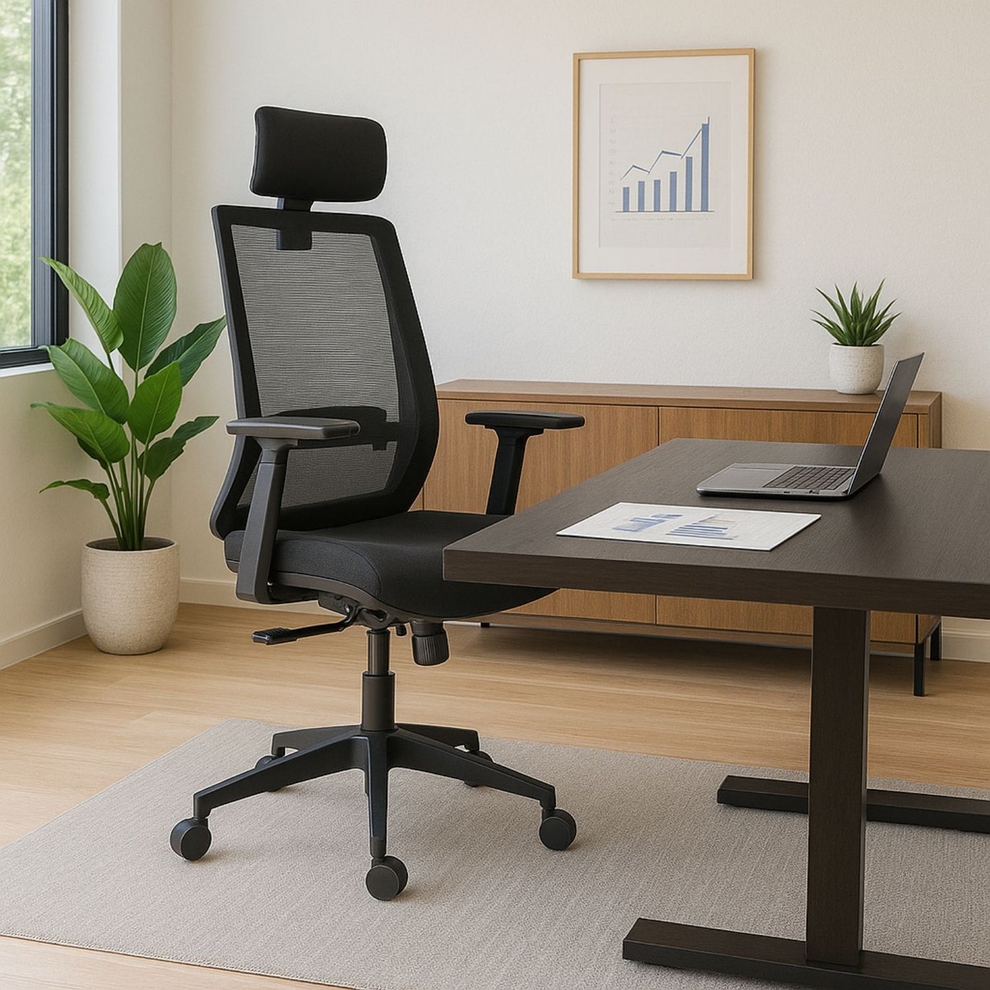 Silla Presidencial Perla 120X48X51 Negro