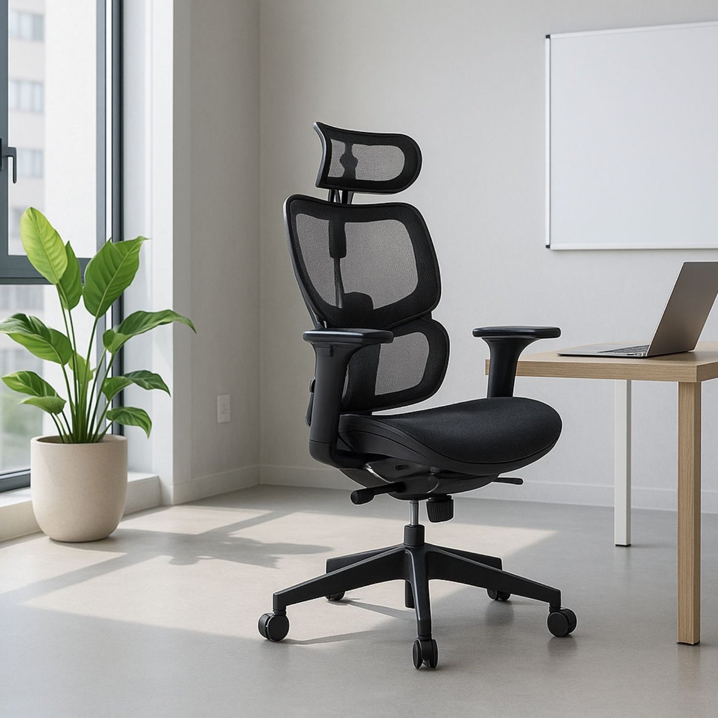 Silla De Oficina Emy 115X66X70 Negra