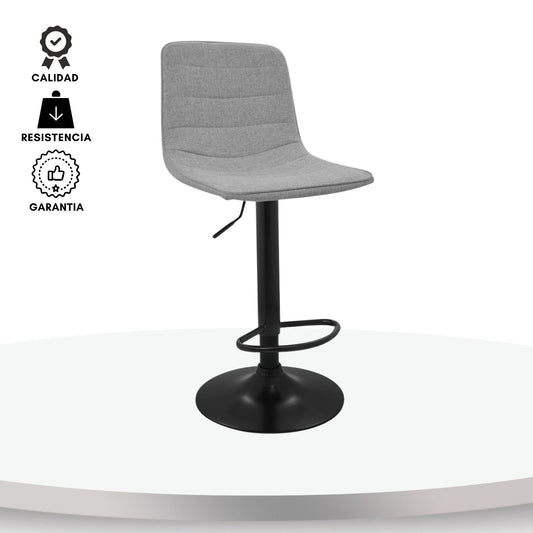 Silla De Barra Aki Tela Gris