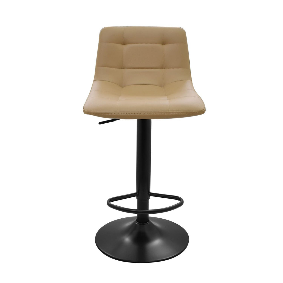 Silla De Barra James Tipo Cuero Taupe