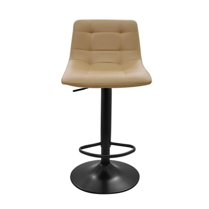 Silla De Barra James Tipo Cuero Taupe