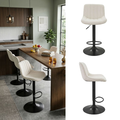 Silla De Barra Favil Tela Beige