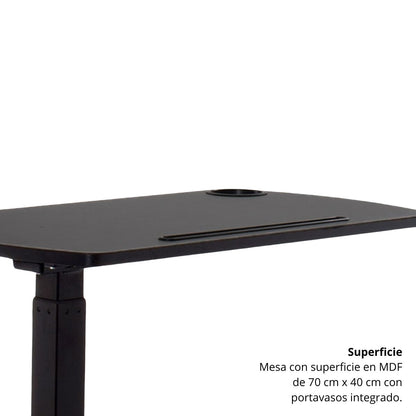 Mesa Multifuncional Top 65X70X40 Negra