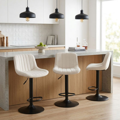 Silla De Barra Favil Tela Beige