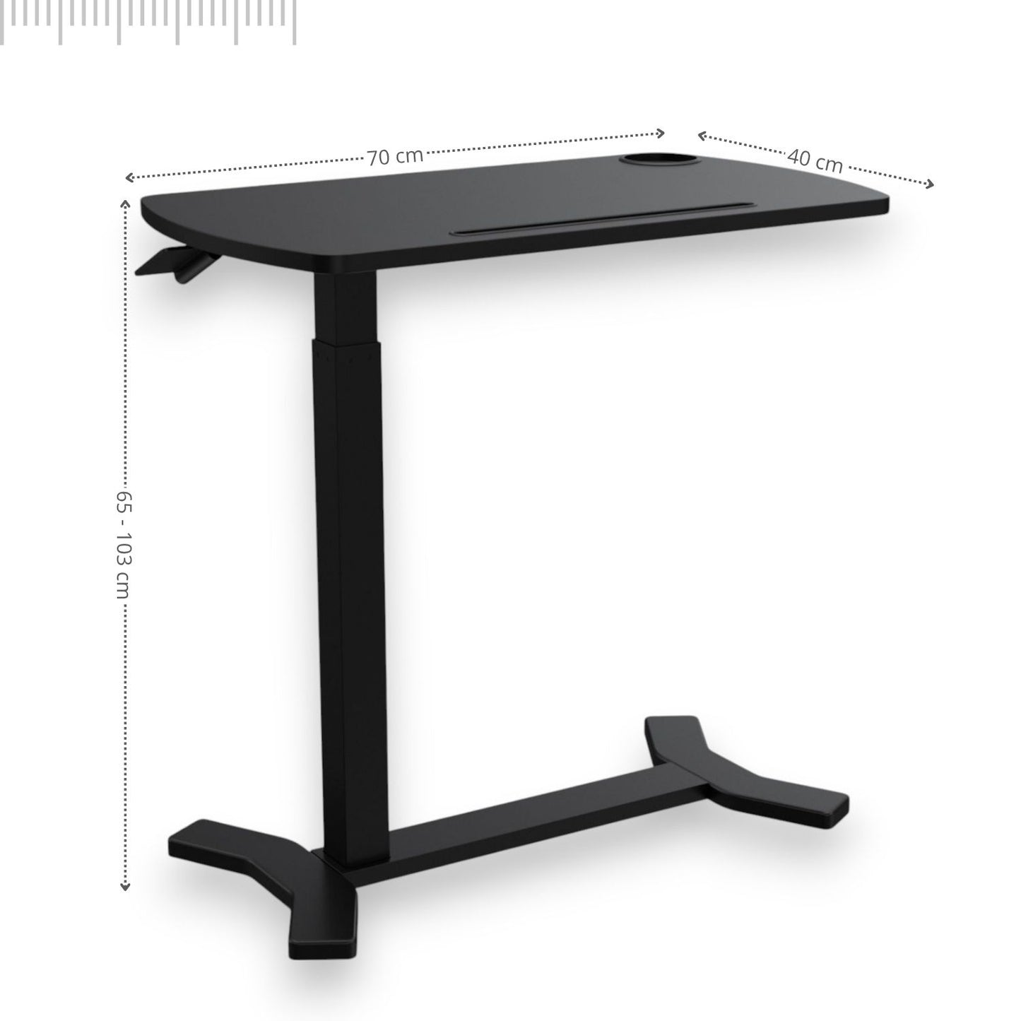 Mesa Multifuncional Top 65X70X40 Negra