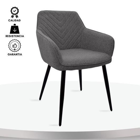 Poltrona Piramid Gris Plata
