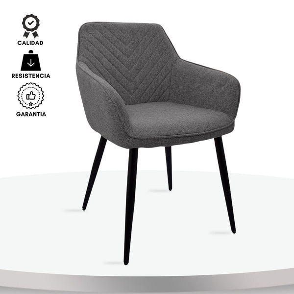 Poltrona Piramid Gris Plata