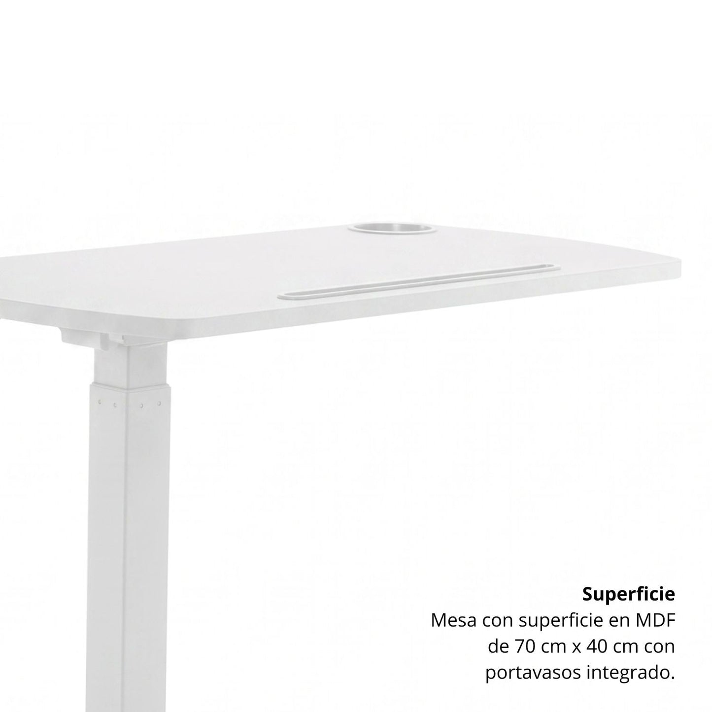 Mesa Multifuncional Top Blanca 70x40x103