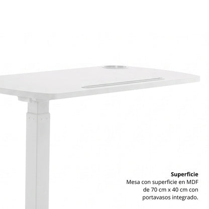 Mesa Multifuncional Top Blanca 70x40x103