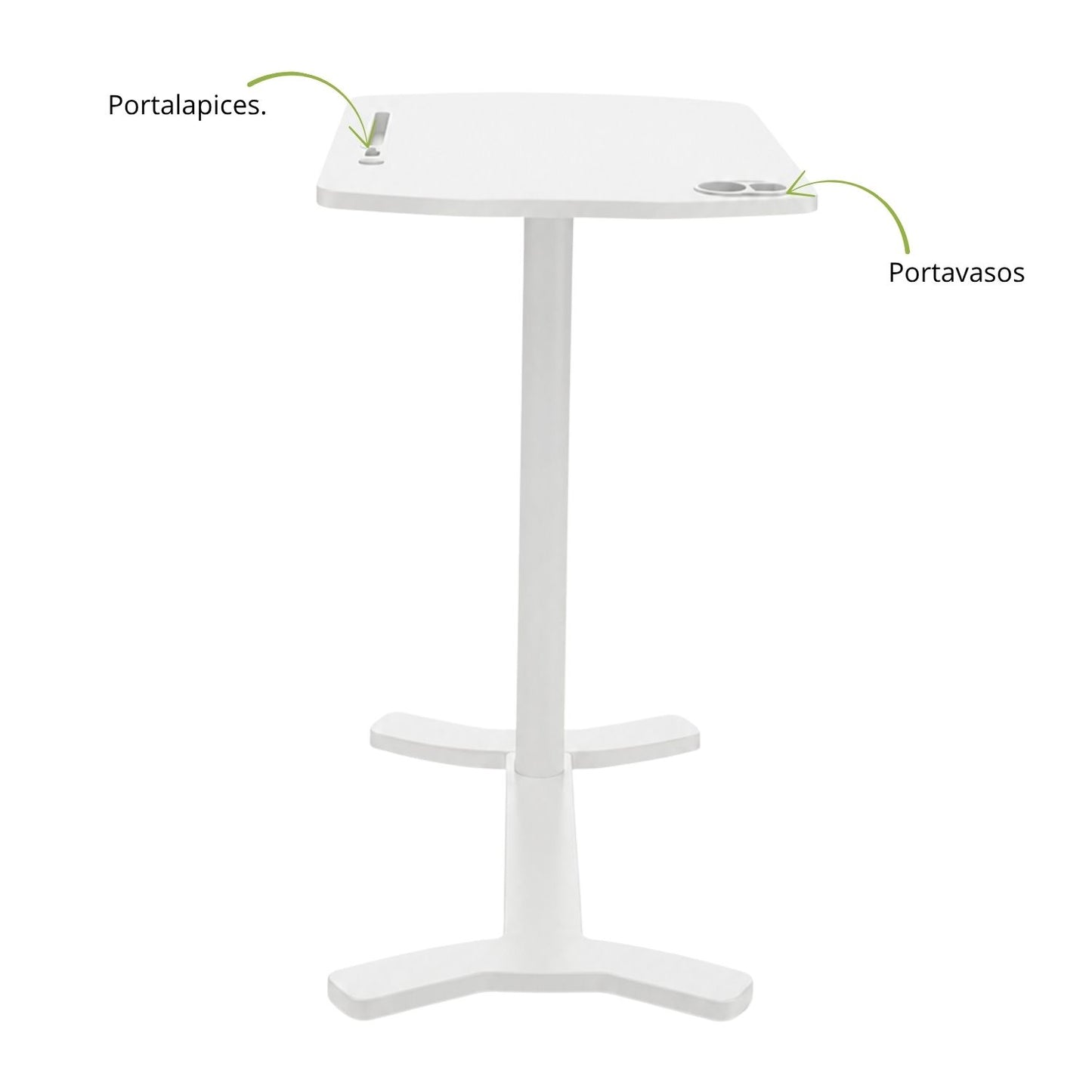 Mesa Multifuncional Top Blanca 70x40x103