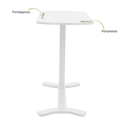 Mesa Multifuncional Top Blanca 70x40x103
