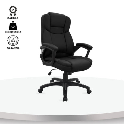 Silla de Oficina Presidente Carmiel Negro