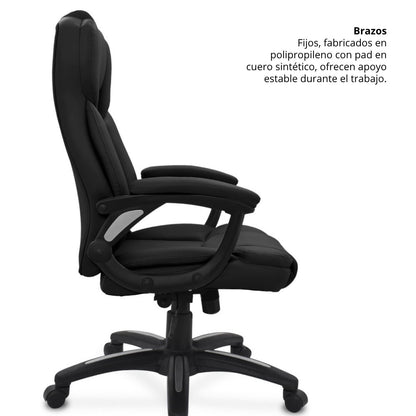 Silla de Oficina Presidente Carmiel Negro