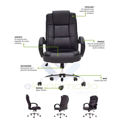 Silla de oficina Presidente Rahat giratoria