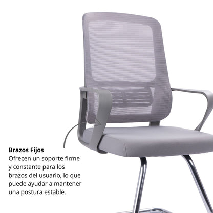 Silla De Oficina Karlo Interlocutora 100X60X50 Gris
