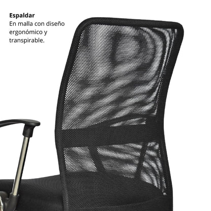 Silla de Oficina Lian Gerente Negra