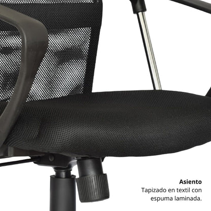 Silla de Oficina Lian Gerente Negra
