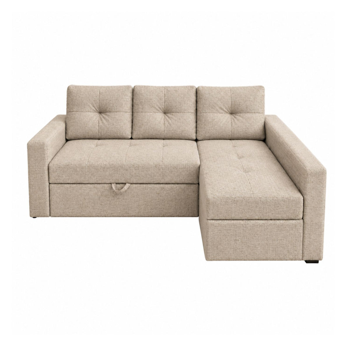 Sofa cama en L Multifuncional Con Baul Gabel Beige