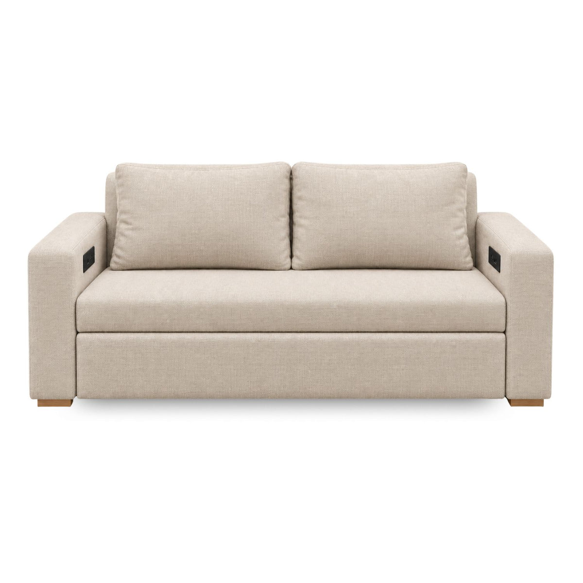 Sofa Cama Multifuncional Con Repisas, Conexión USB y Cama Auxiliar Koni Arena