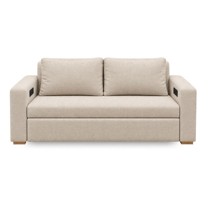 Sofa Cama Multifuncional Con Repisas, Conexión USB y Cama Auxiliar Koni Arena