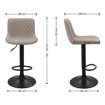 Silla de Barra Creta Cafe Claro