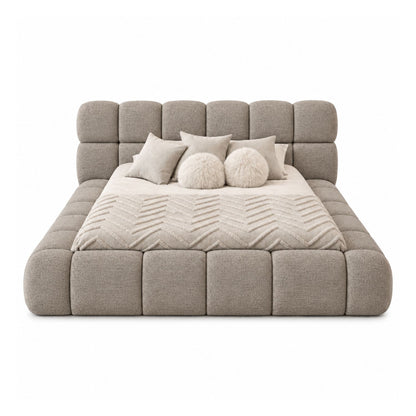 Cama Nube Doble En Madera Pino 140x190 Café