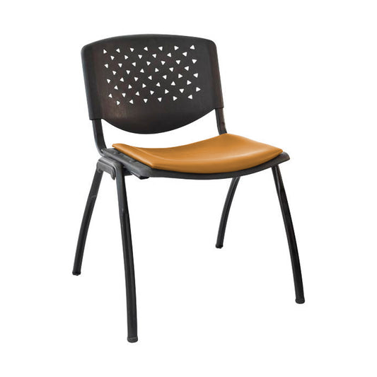 Silla Interlocutora Polon Tapizada  naranja