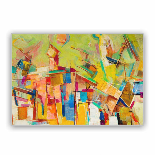 Cuadro en MDF tipo Marmol Abstract Green 120x180x5