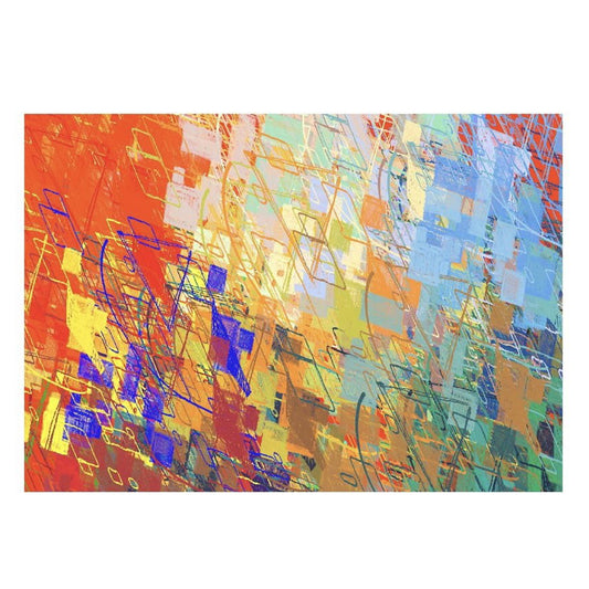 Cuadro en MDF tipo Marmol Abstract Line 90x120x5